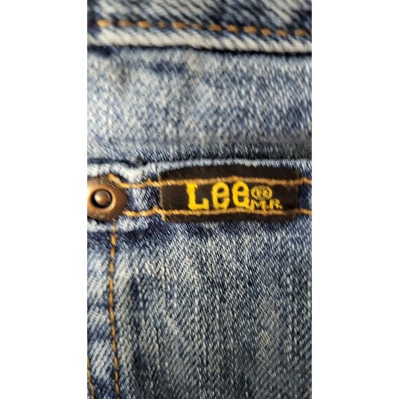 Lee Jeans Men Size (38x29 Actual) Blue Stone Wash Regular Fit Straight Leg Pants - Picture 6 of 13